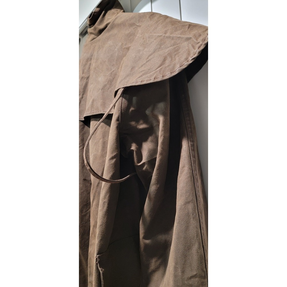 The Australian Coat Company Aussie Riding Jacket Oilskin Canvas Coated Men's Med - Picture 2 of 15